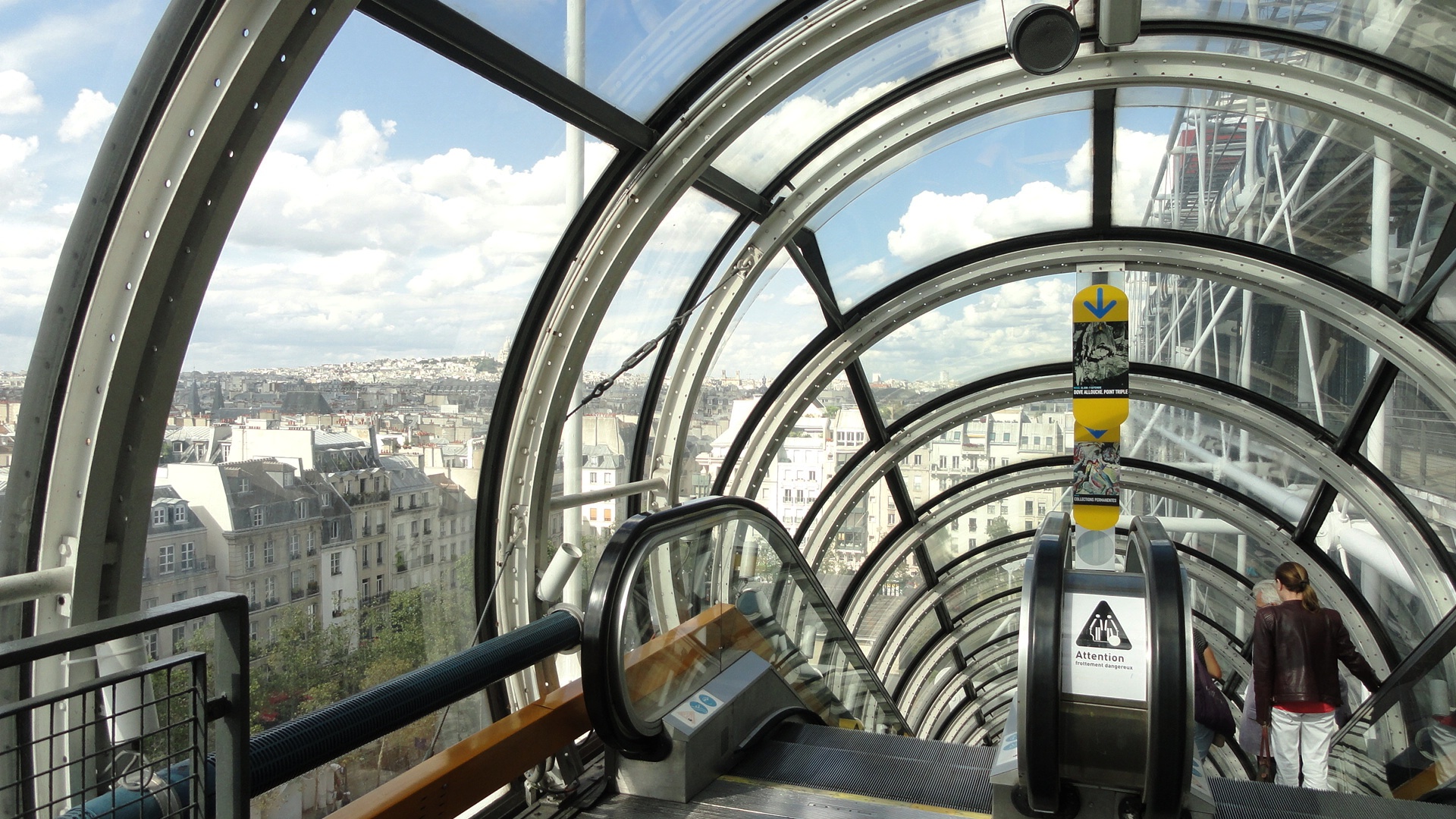 Centre Pompidou - L'escalator