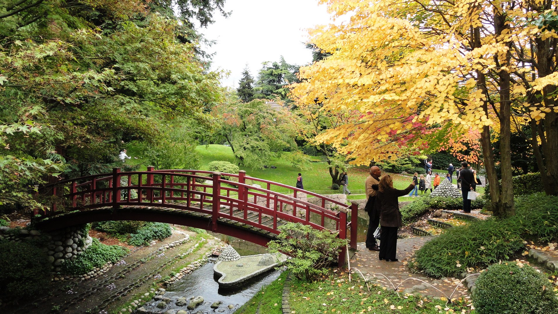 Jardins Albert Kahn - Jardin japonais moderne - Pont