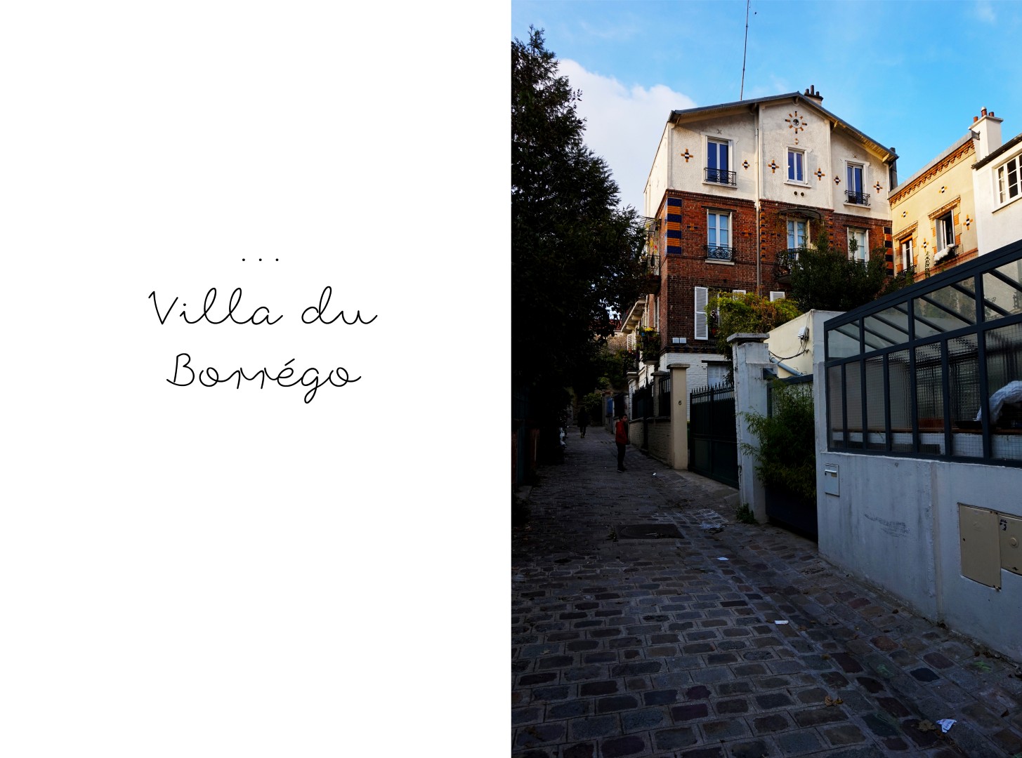 Balade dans le 19e et 20e - Villa du Borrégo