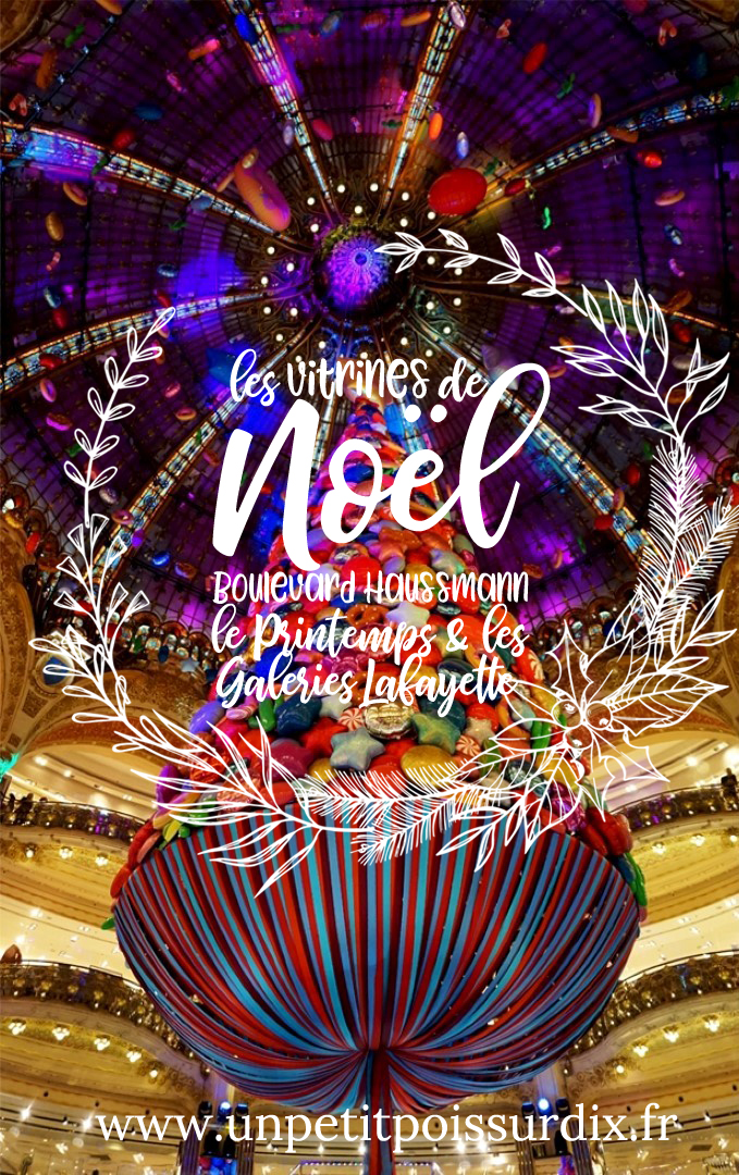 Vitrines de Noël 2019 des Grands Magasins boulevard Haussmann (Printemps et Galeries Lafayette)