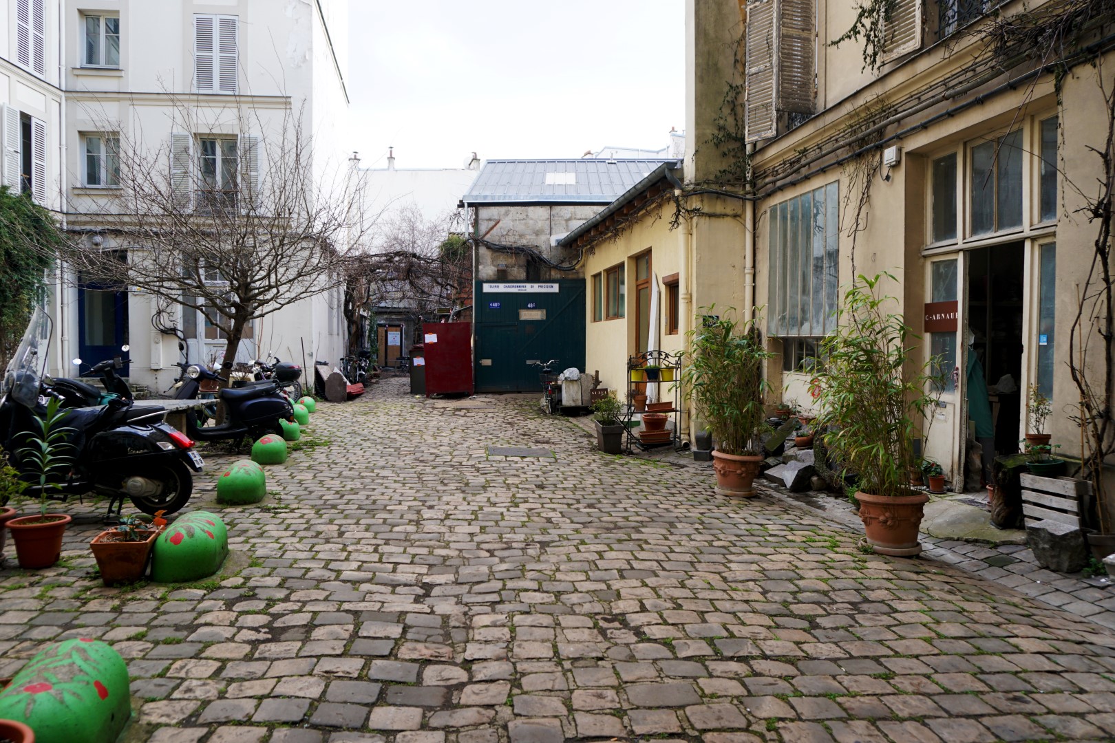 Balade le long de la rue de Belleville - Cours cachées - Rue Ramponeau