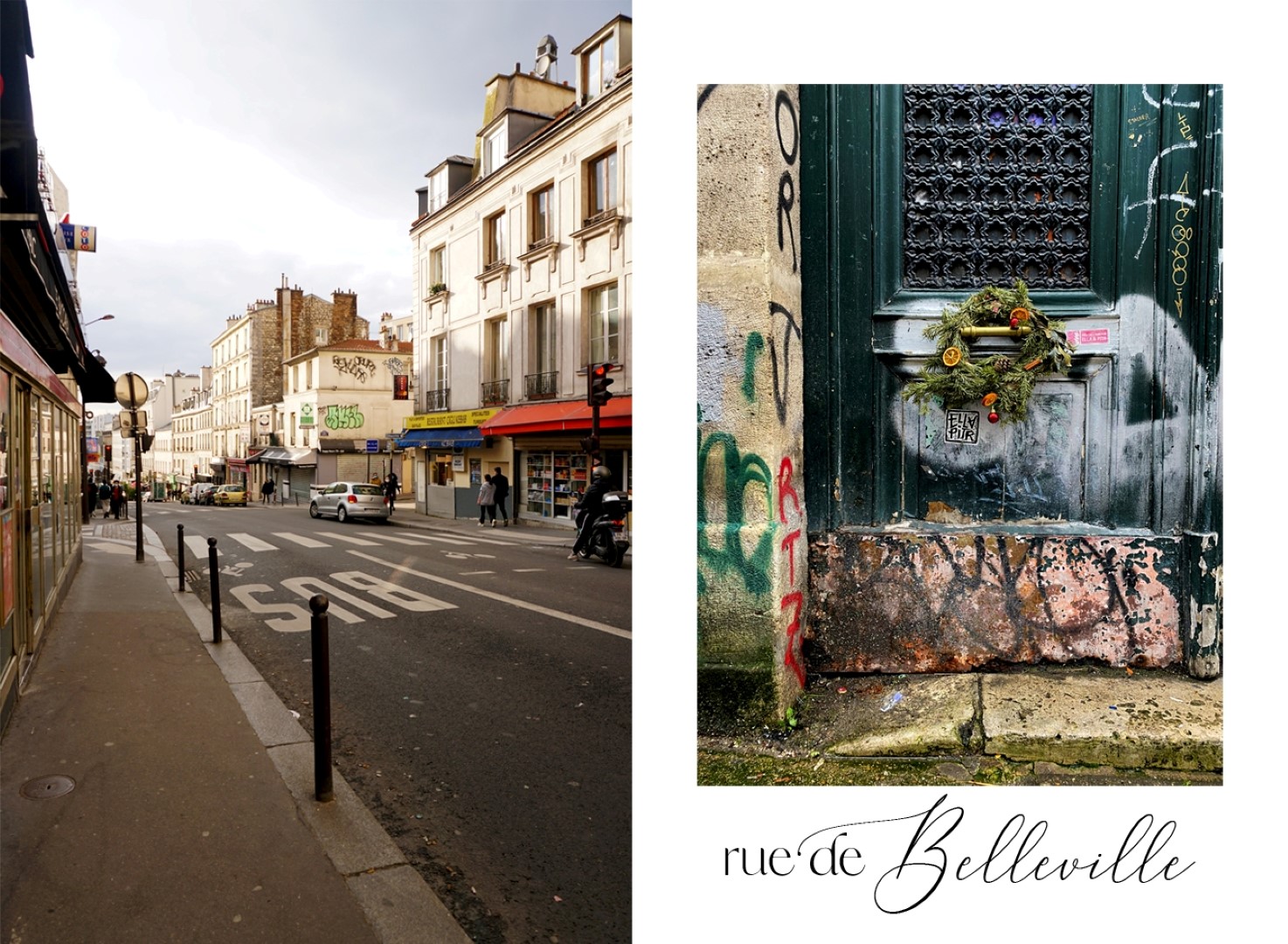 Balade le long de la rue de Belleville - Cours cachées