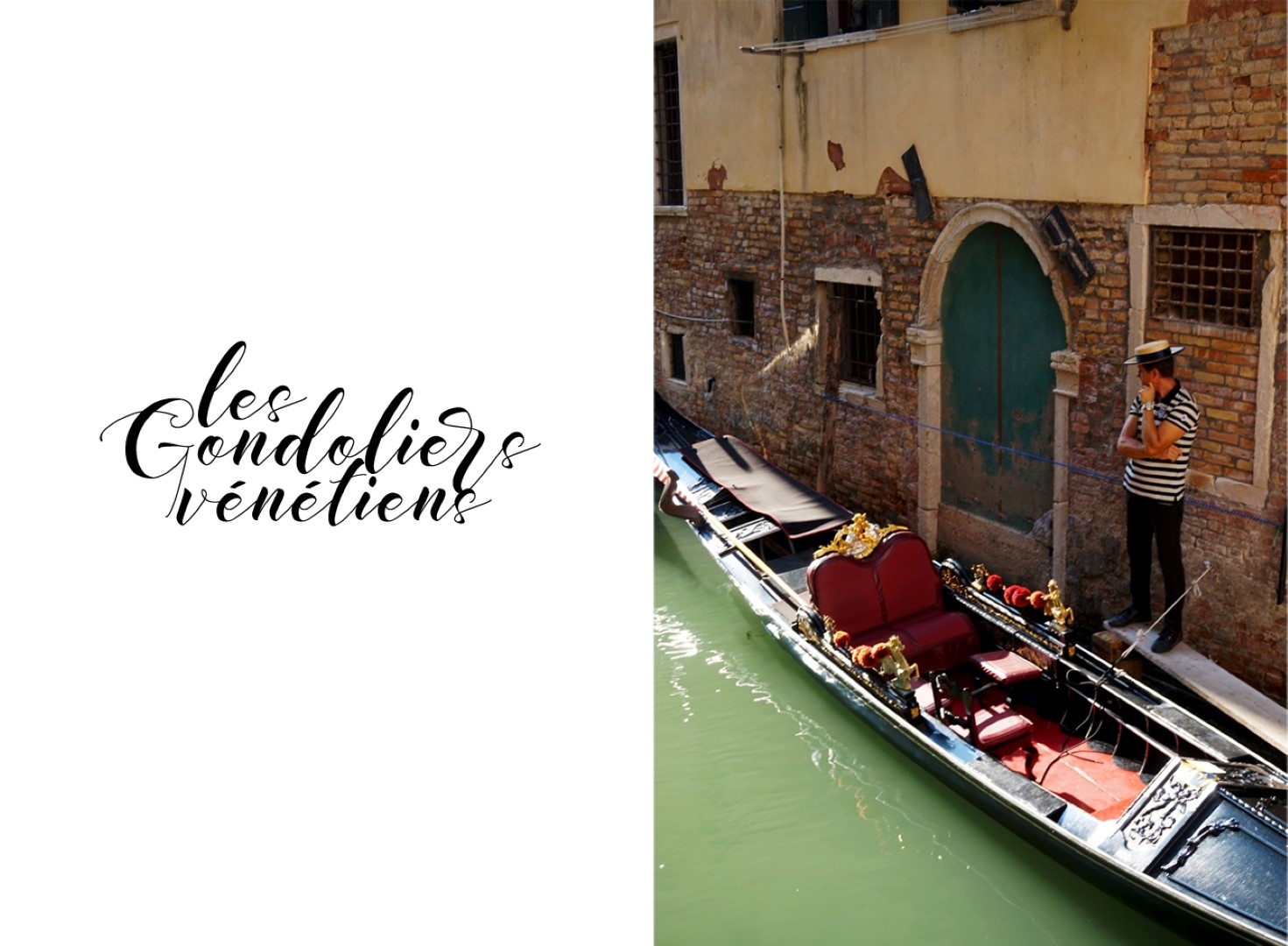 Un voyage en Italie du Nord - De Venise aux Grands Lacs | Venise Gondoliers Vénitiens