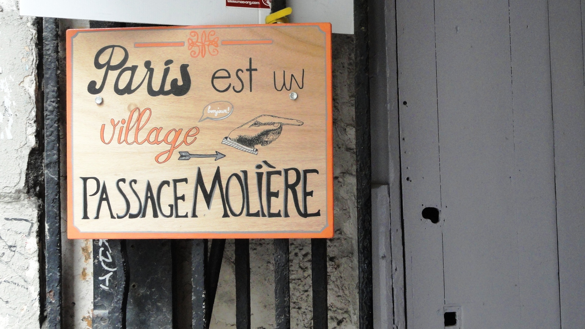 Passage Molière - "Paris est un village"