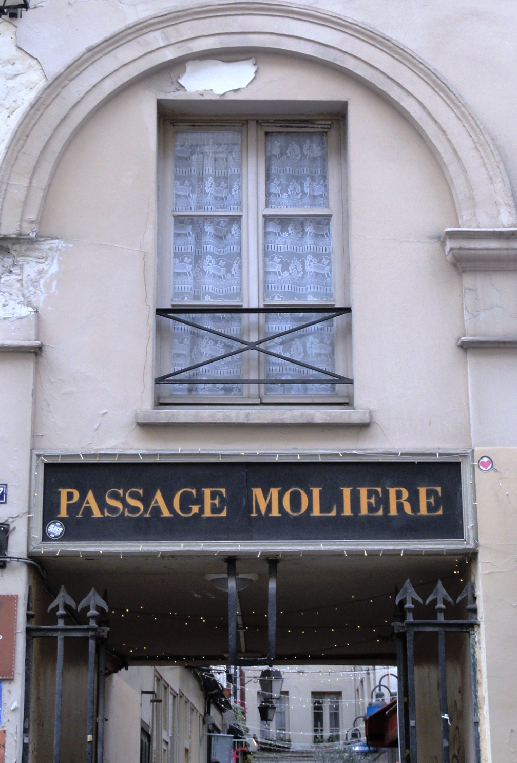 Passage Molière - Entrée rue Saint Martin