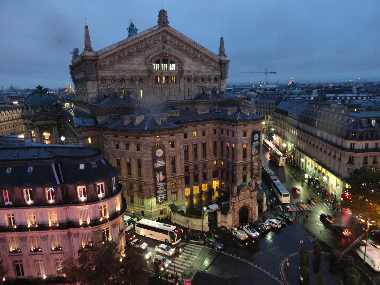 Vue de Paris depuis le tout des Galeries Lafayette - Opéra