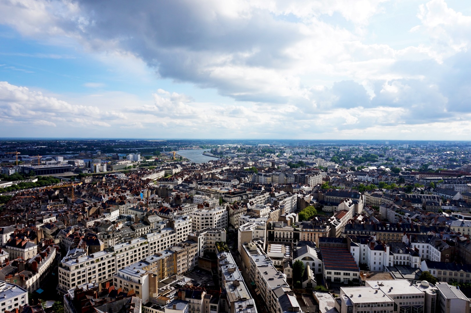 Nantes vue d'en haut