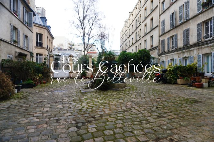 Balade le long de la rue de Belleville - Cours cachées